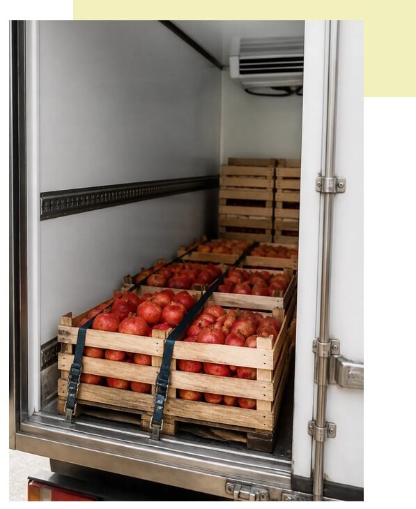 Перевозка гранатов автотранспортом в Екатеринбург по цене от 5125 р. | Агросервис-Ктр